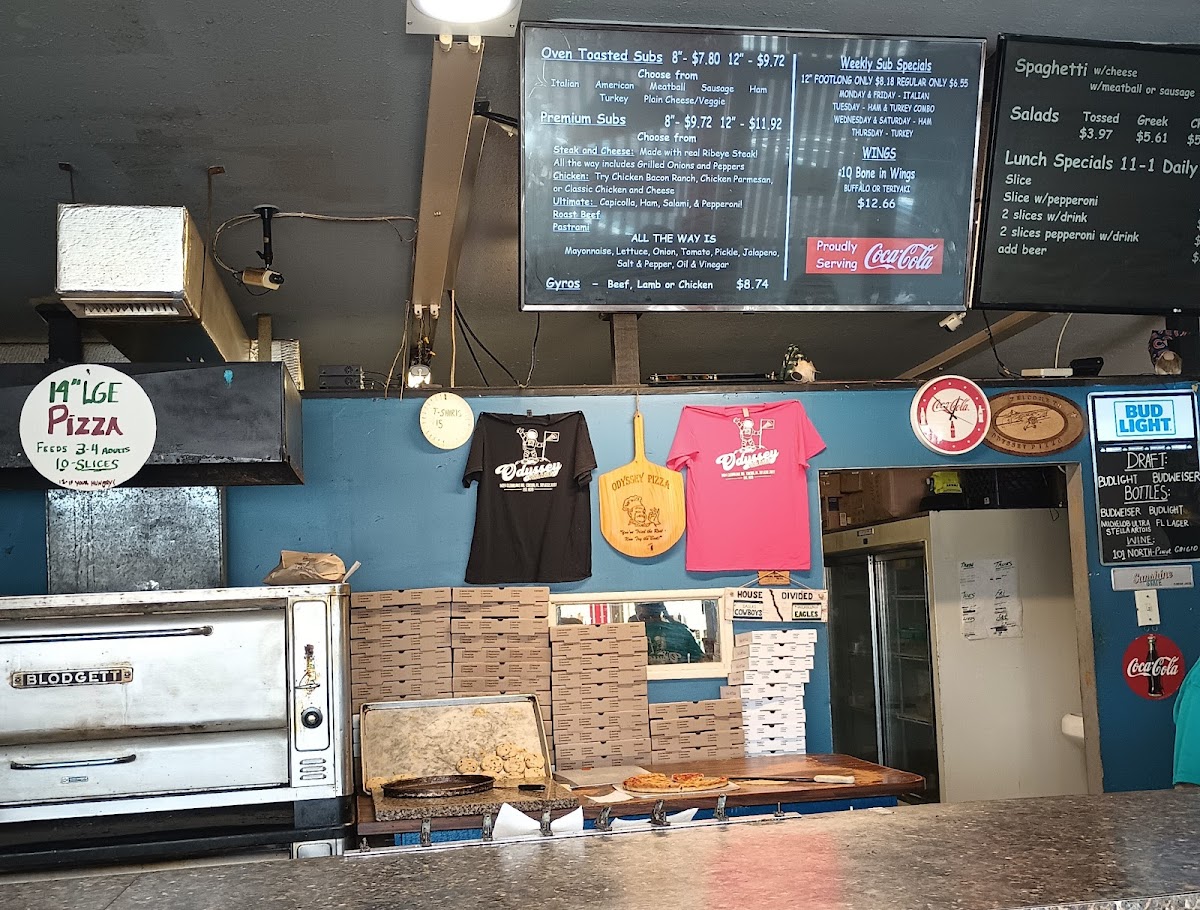 Menu Odyssey Pizza & Subs-2