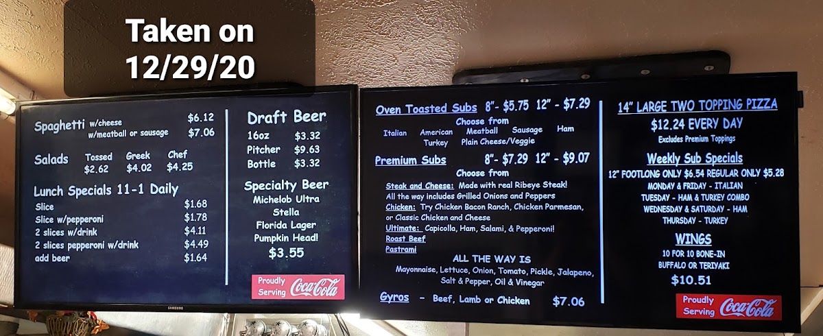 Menu Odyssey Pizza & Subs-5